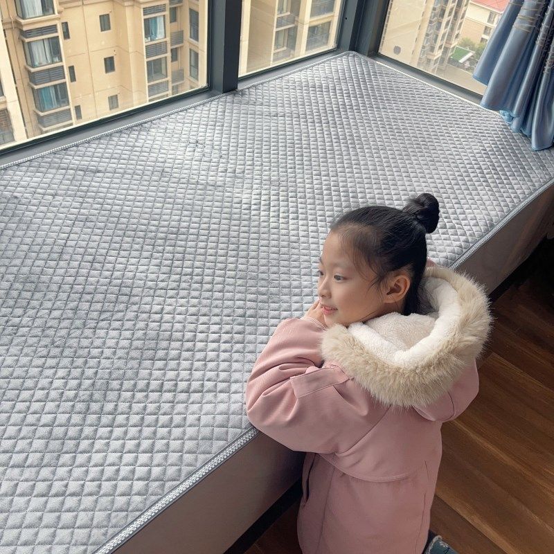 短毛绒飘窗垫防滑冬季窗台阳台窗户瓷砖垫纯色毯子四季通用可机洗,居家布艺,飘窗垫,淘宝优惠券,粉丝福利购,淘宝优惠卷