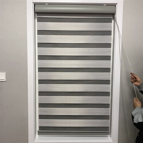 百叶窗帘卷帘免打孔柔纱帘浴室厕所防水遮挡办公室遮阳升降卷拉式