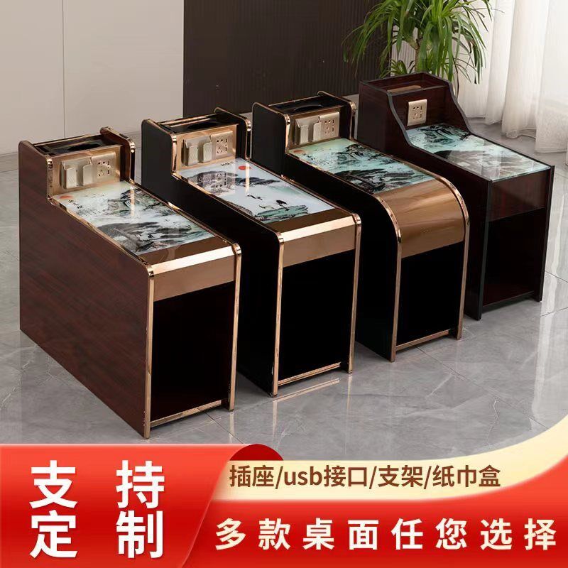 足浴茶几足疗茶几美甲店沙发中间小茶几沐足洗脚桑拿足浴沙发茶几