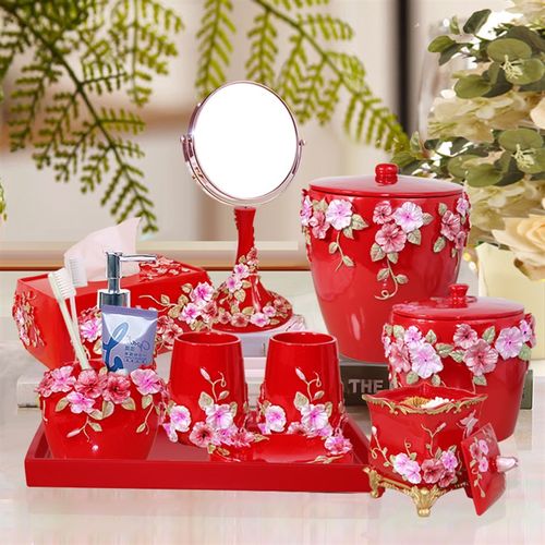 欧式家居精品摆件卫浴五件套浴室卫生间洗漱用品套装创意浴室套件