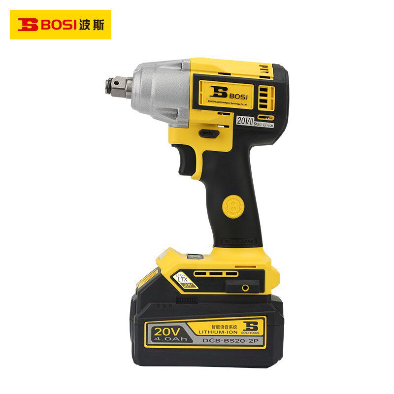 波斯智能20V锂电冲击扳手BS660180配件开关电池充电器电机机壳