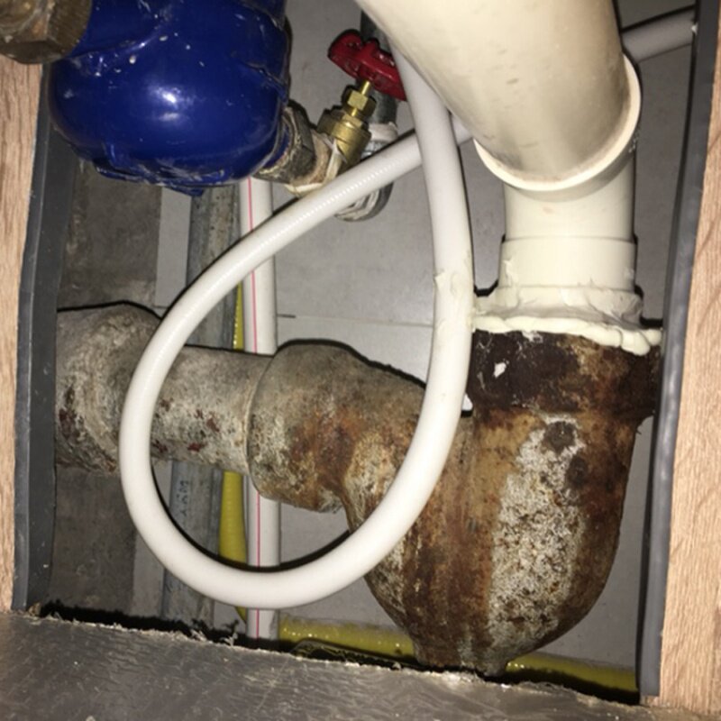 水池pvc塑料排污水管铸铁下水管接头漏水补漏修复胶带密封防臭味