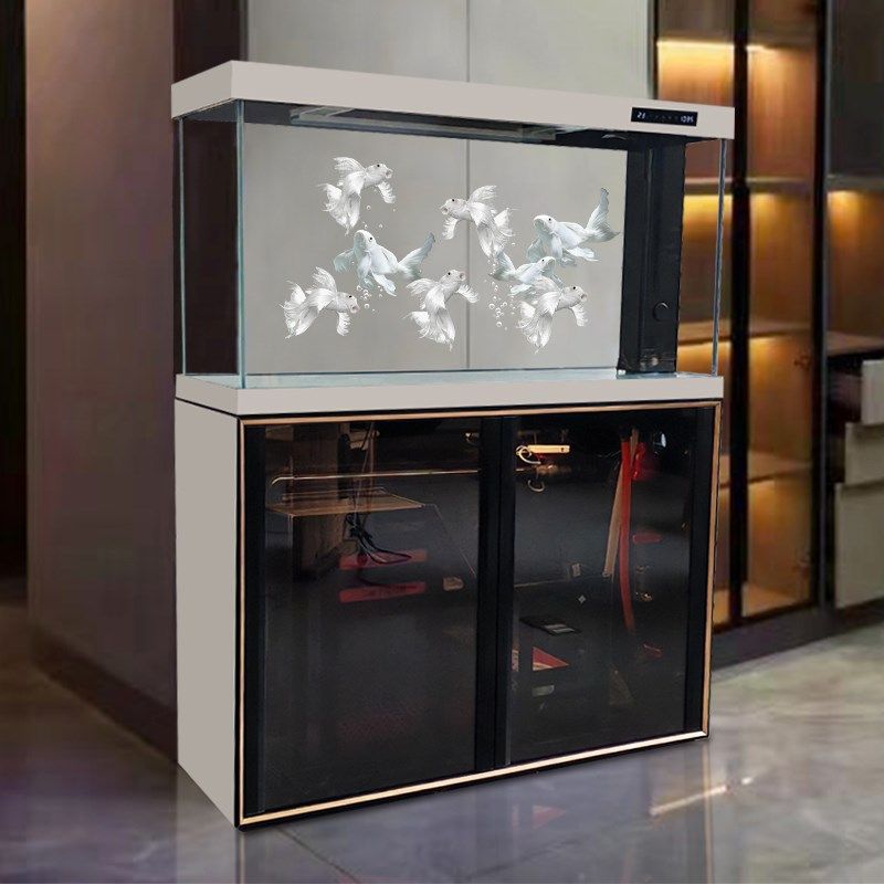 迪顺鱼缸客厅2024新款现代风家用超白玻璃水族箱生态底滤落地鱼缸,宠物/宠物食品及用品,底柜/落地缸,淘宝优惠券,粉丝福利购,淘宝优惠卷