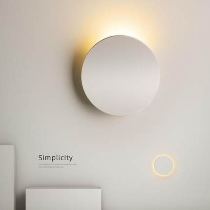 创意led壁灯北欧卧室灯床头灯简约现代客厅灯走廊过道背景墙灯具