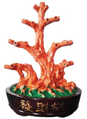 财源广进招财树发财树diy手工艺品摆件半成品树干树盆底座高招财