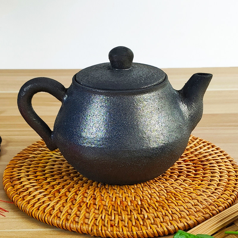 平定黑砂壶纯手工紫砂茶具功夫茶 手工艺品中式壶