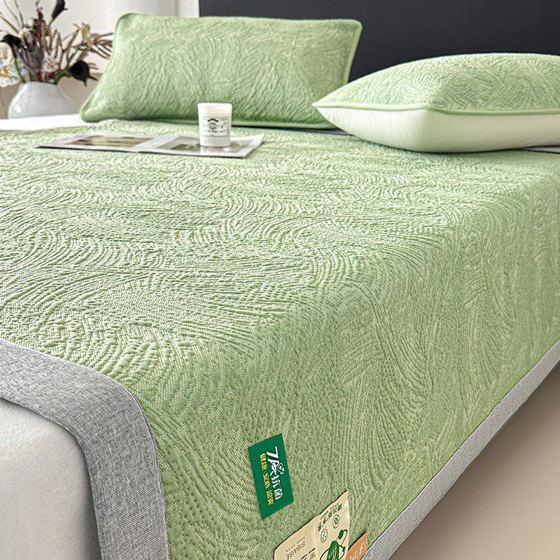 高端a类冰豆豆凉席夏天2025新款三件套可机洗冰丝席空调席床笠款,床上用品,冰丝席,淘宝优惠券,粉丝福利购,淘宝优惠卷