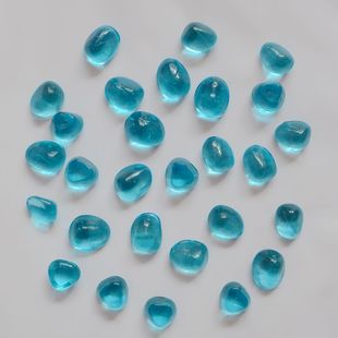 花瓶 水族箱 造景 湖蓝色鹅卵石 饰20元 鱼缸 家居装 一公斤 玻璃石