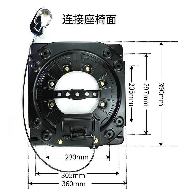 360°拉线调节旋转盘加厚钢板全顺GL8依维柯大通房车座椅改装配件