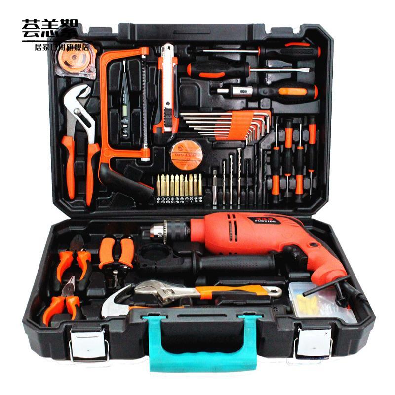 冲击电钻 家用电动工具套装 多功能电木工五金礼品组合组套工具箱