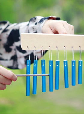 打击乐器风铃8音素风铃奥尔夫音乐教具敲击音管实心铝管八音风铃