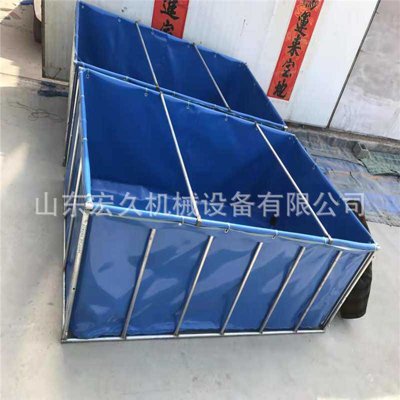 移动式水产品养殖箱 不锈钢PVC养殖水池 可拆卸养殖水池