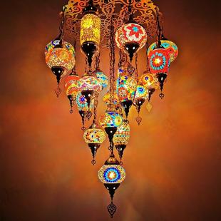土耳其特色19头多器型吊灯餐厅咖啡厅酒店民宿酒吧会所KTV吊灯