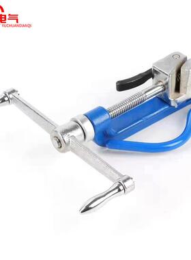 蓝色不锈钢扎带工具 螺杆式钢带工具 扎带枪 打包 紧锁 摇杆式