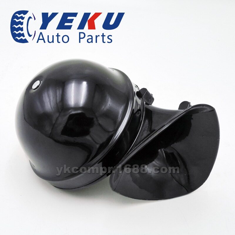 12V 单音黑色大蜗牛喇叭 120db跨境爆款喇叭 高音电喇叭