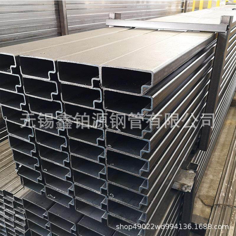 无锡P型管仓储货架梁管黑退P型管现货门窗框架用异型焊管冷硬管