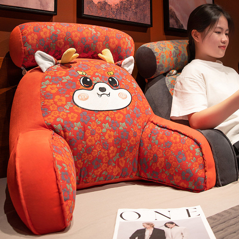 三层纱床头靠垫软包沙发抱枕座椅护腰靠枕大靠背床上看书孕妇枕头