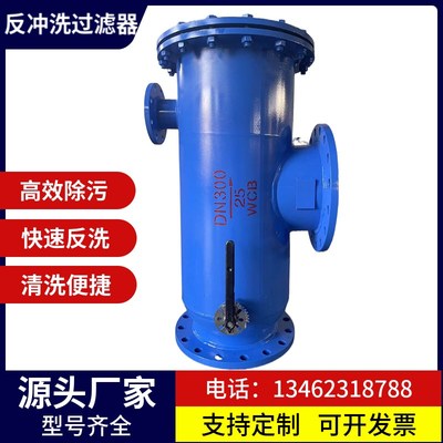 管道反冲洗过滤器全自动清洗电控除污器直通式角通式快速除污器