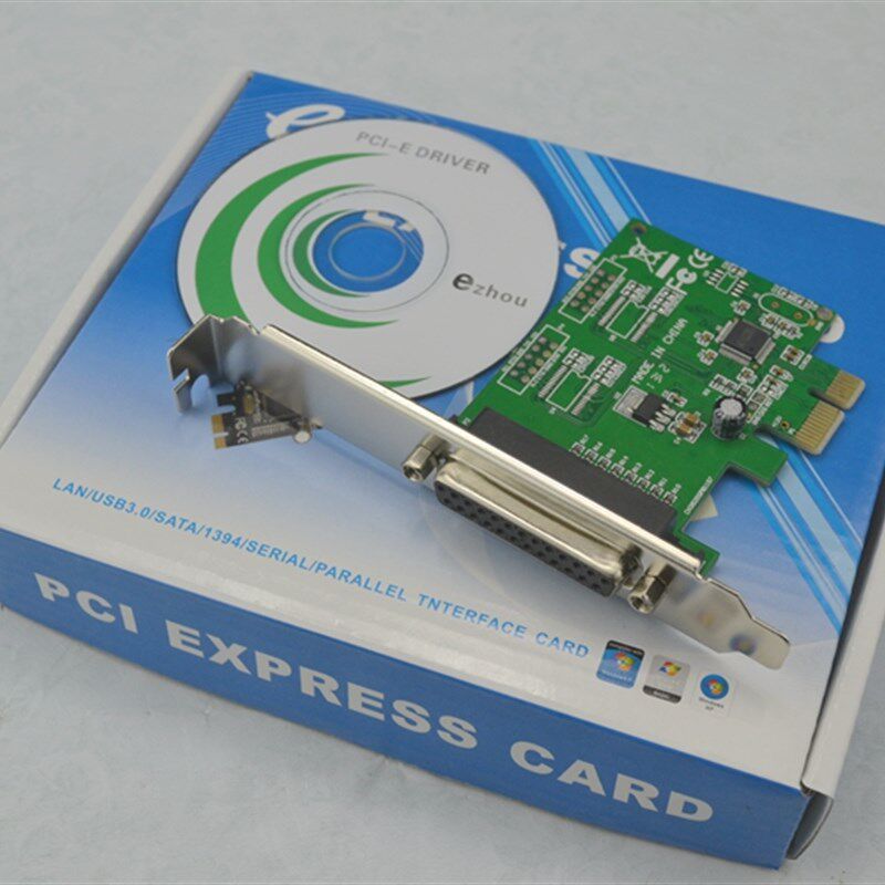 pci-e转并口卡25针打印机接口转接卡LPT扩展卡 PCI-E并口卡