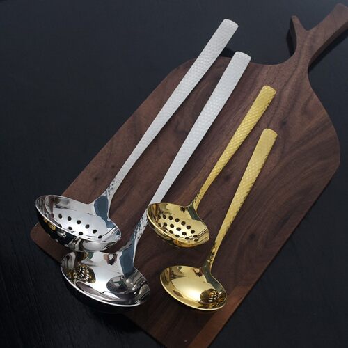 304不锈钢加厚大汤壳火锅勺 锤目纹加深加厚舀汤盛粥勺子家用汤勺