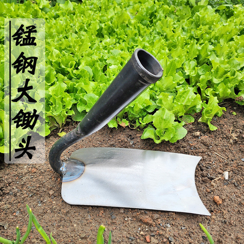 锄头老式锰钢大锄农用大田除草锄地种菜全钢大号锄头农村家用工具