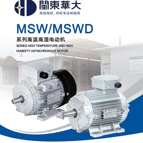 华大风机配件 耐高温高湿异步电机 H级铜芯使用环境130度两相三相