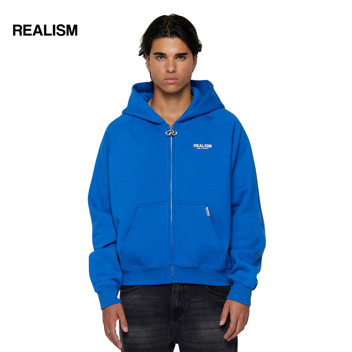 REALISM重磅加绒连帽卫衣蔚蓝