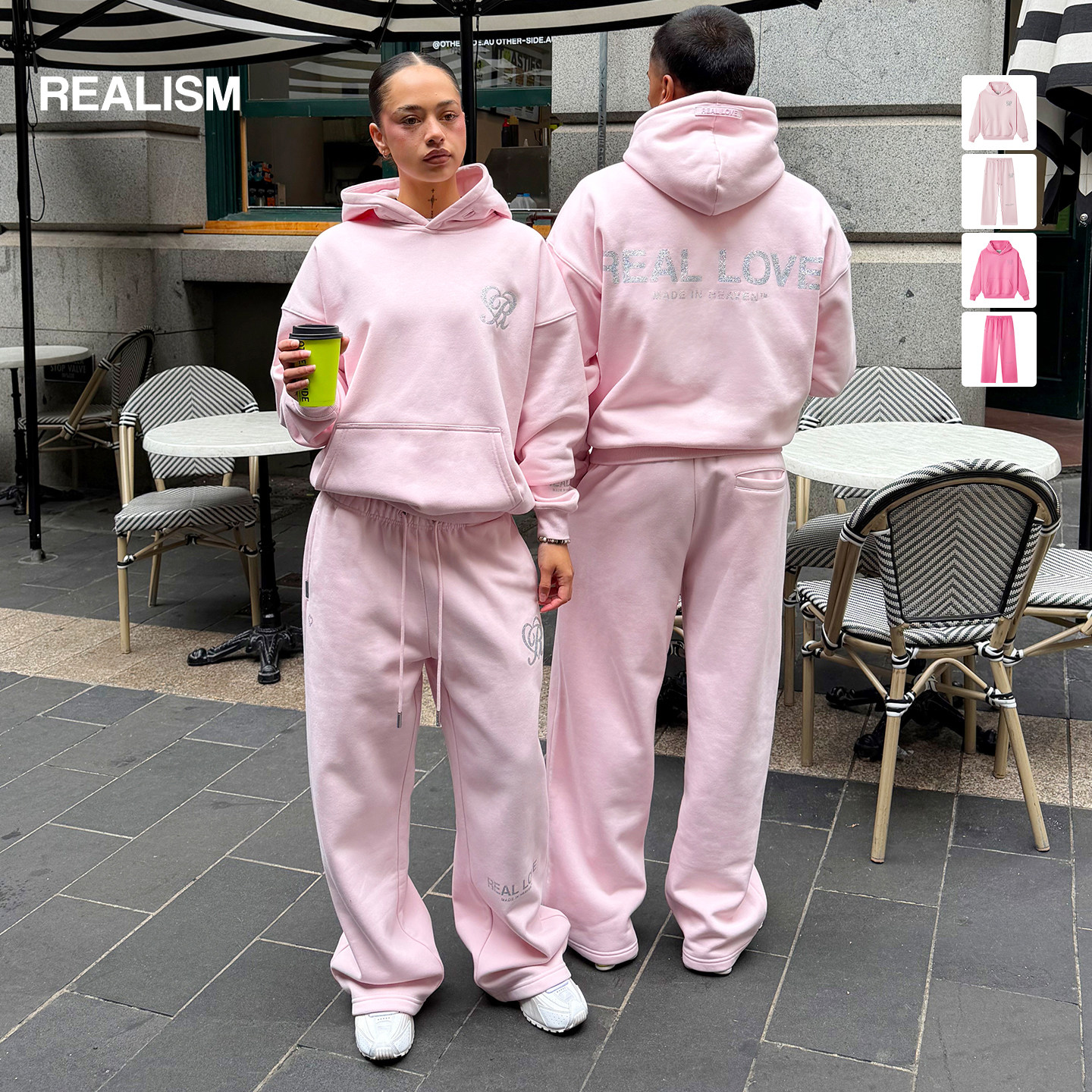 Realism美式重磅加绒连帽卫衣