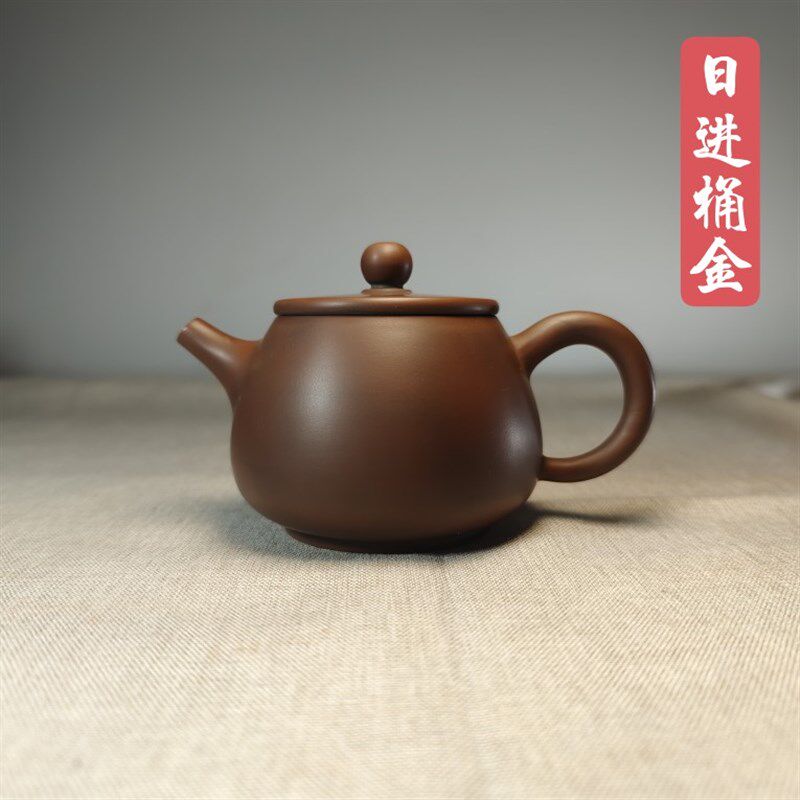 日进桶金广西钦州坭兴陶手工茶壶小容量原矿手拉非云南紫砂建水陶