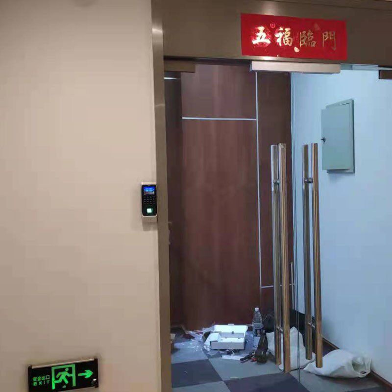 双开玻璃门指纹锁密码门禁一体机套装木门电磁锁刷卡门禁考勤主机