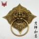 兽头门环拉手古铜狮子头拉手仿古大门复古门环虎头中式 饰拉手环 装