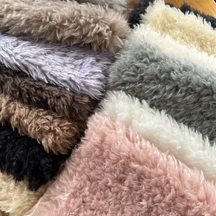 卷卷小羊兽头毛布 长卷托斯卡面料仿羊卷布面料兽装毛布羊卷毛布