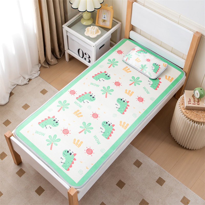 儿童凉席可爱卡通冰丝席空调席子凉感丝夏季可折叠水洗软席幼儿园,床上用品,冰丝席,淘宝优惠券,粉丝福利购,淘宝优惠卷