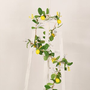 仿真花挂件柠檬双色小花藤条家居装饰花藤吊顶缠绕挂饰吊篮1.7米