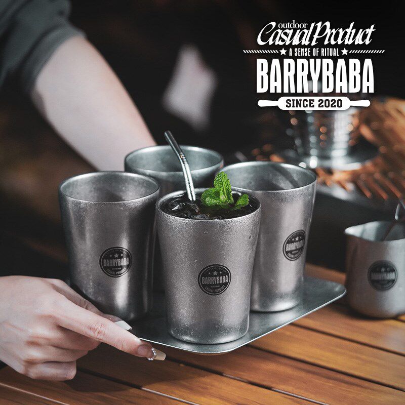 不锈钢咖啡杯高档精致拿铁杯便携式水杯吸管加盖外带随行杯啤酒杯