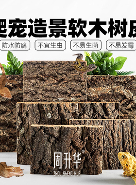 爬宠真树皮软木树皮香槟树皮玻璃缸造景绿植墙装饰水族装饰树皮
