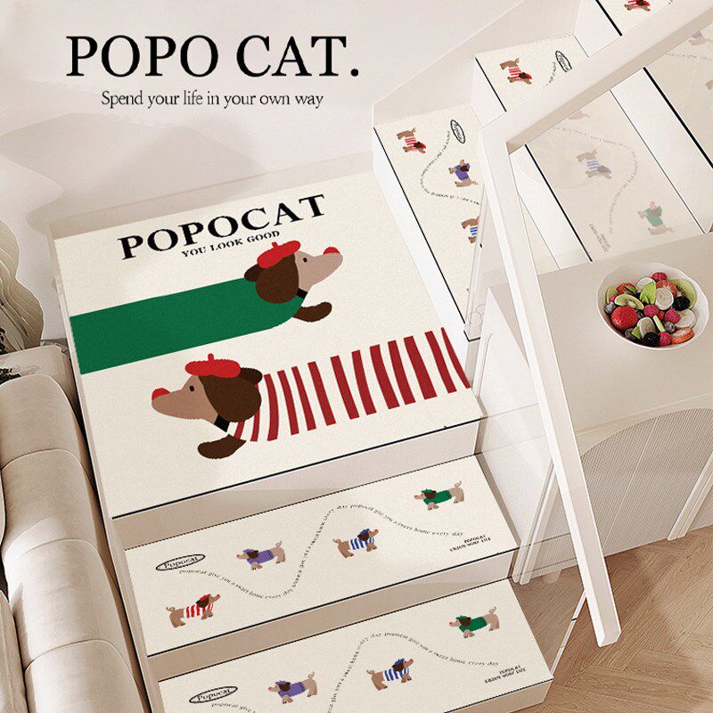 2024新款腊肠狗loft楼梯垫踏步垫硅藻泥吸水防滑实木台阶楼梯地毯,居家布艺,楼梯垫,淘宝优惠券,粉丝福利购,淘宝优惠卷