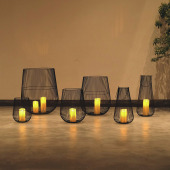 精工细作中式 饰铁线烛台 黑色结实大尺寸民宿酒店大堂楼盘展示厅装