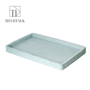 DecoTalk 浴室浴具托盘 砂岩底座置物盘 拍摄道具样板间配饰摆件