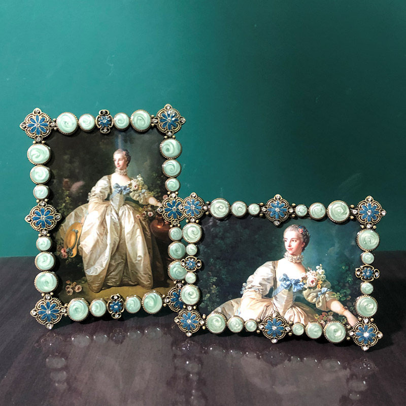 欧式复古金属相框摆台6寸七7寸10寸影楼创意婚纱照相片框可洗照片