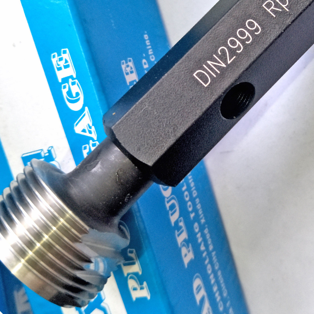 成量DIN2999密封管RP螺纹量规德标螺纹塞规RP1寸牙规锥度螺纹塞规