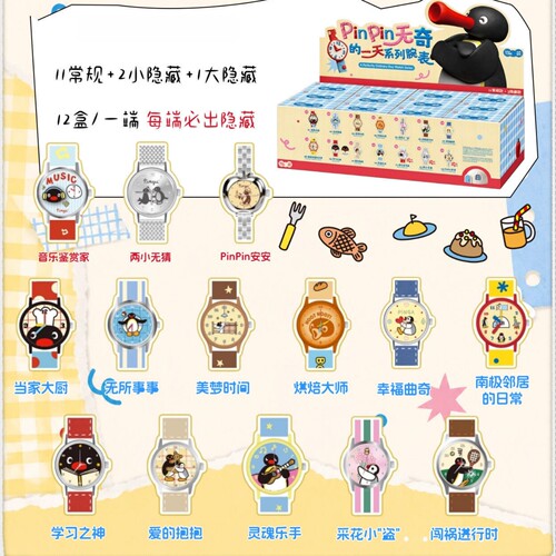 Pingu企鹅pinpin无奇的一天盲盒