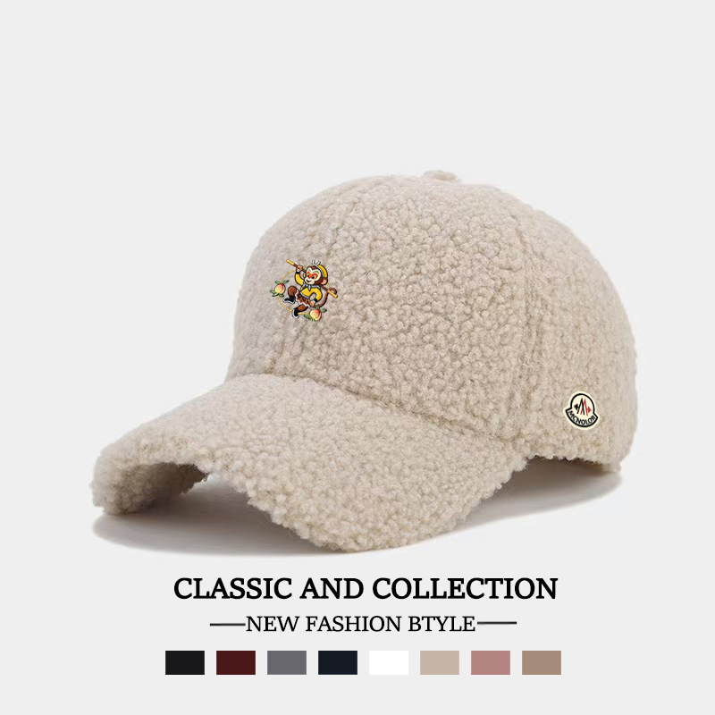 【全球轻奢】蒙口钢琴棒球帽猴年限定百搭休闲鸭舌帽子保暖显脸小