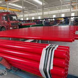 消防无缝涂塑钢管DN100内外涂环氧涂层复合无缝管耐腐蚀