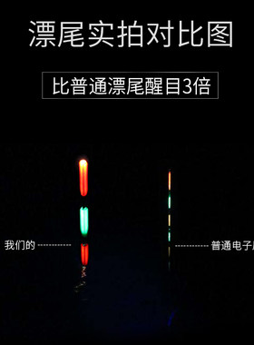 齐手夜光漂超亮无影电子漂加粗醒目鱼漂高灵敏日夜两用鲢鳙浮漂
