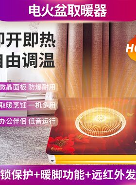 电火盆取暖器家用电烤火盆冬季烤火炉电暖器烤火器电暖炉暖脚