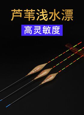 芦苇浅水漂高灵敏小短漂加粗醒目野钓鲫鱼漂白条水皮草洞冰钓浮漂
