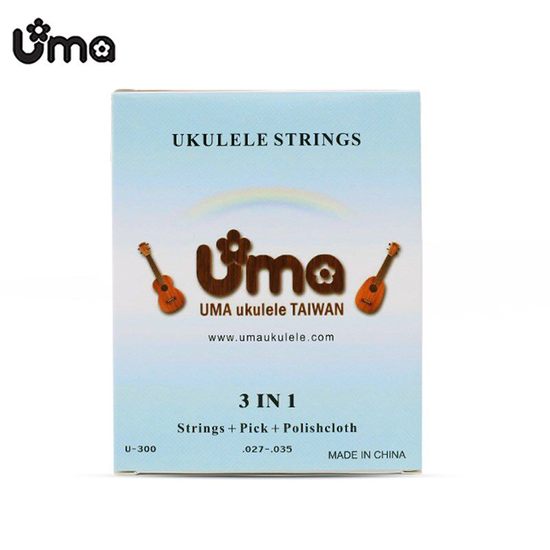 uma尤克里里琴弦碳素琴弦23/26英寸透明琴弦白色尼龙琴弦指弹柔软