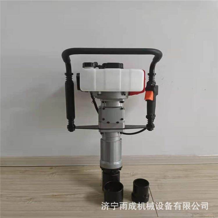 手持汽油打桩植桩机 防汛打桩机 河道加固木桩二冲程打桩机 - 封面