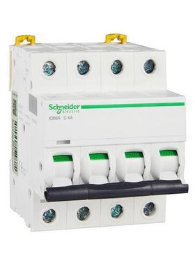 IC65N 4P C4A 6kA Acti 9系列微型断路器空气开关 家用空开